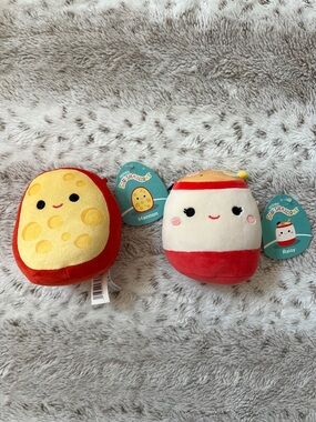 NWT | Squishmallows Mannon & Raisy Plush Pair